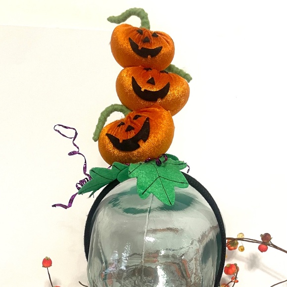 Halloween Pumpkin Head head bands. Set of 5 total - Picture 4 of 7